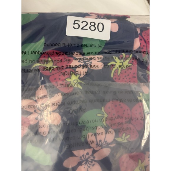 lilly pulitzer‎ navy strawberry print dress size 2 Sheath Lined Sleeveless - Picture 11 of 11